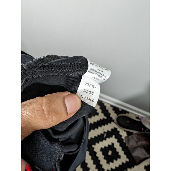 SPANX Leggings Women Small Maternity Black Faux Leather Full Panel - Picture 9 of 10